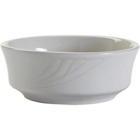 TUXTON CHINA Sonoma 5 in. Embossed Bowl - Porcelain White - 3 Dozen YPB-1203